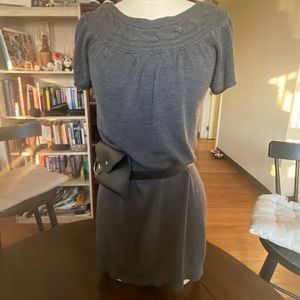 Gray Sweater Dress/ Tunic bag Belt included Junior Size Large